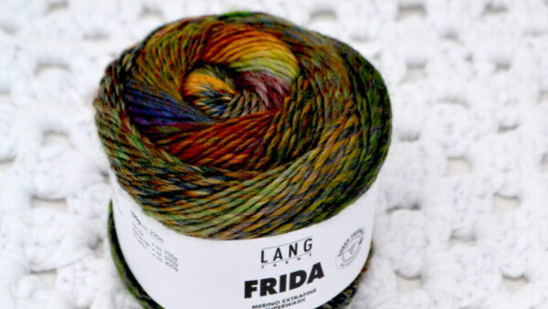 A photo of a skein of Frida Lang Yarns.